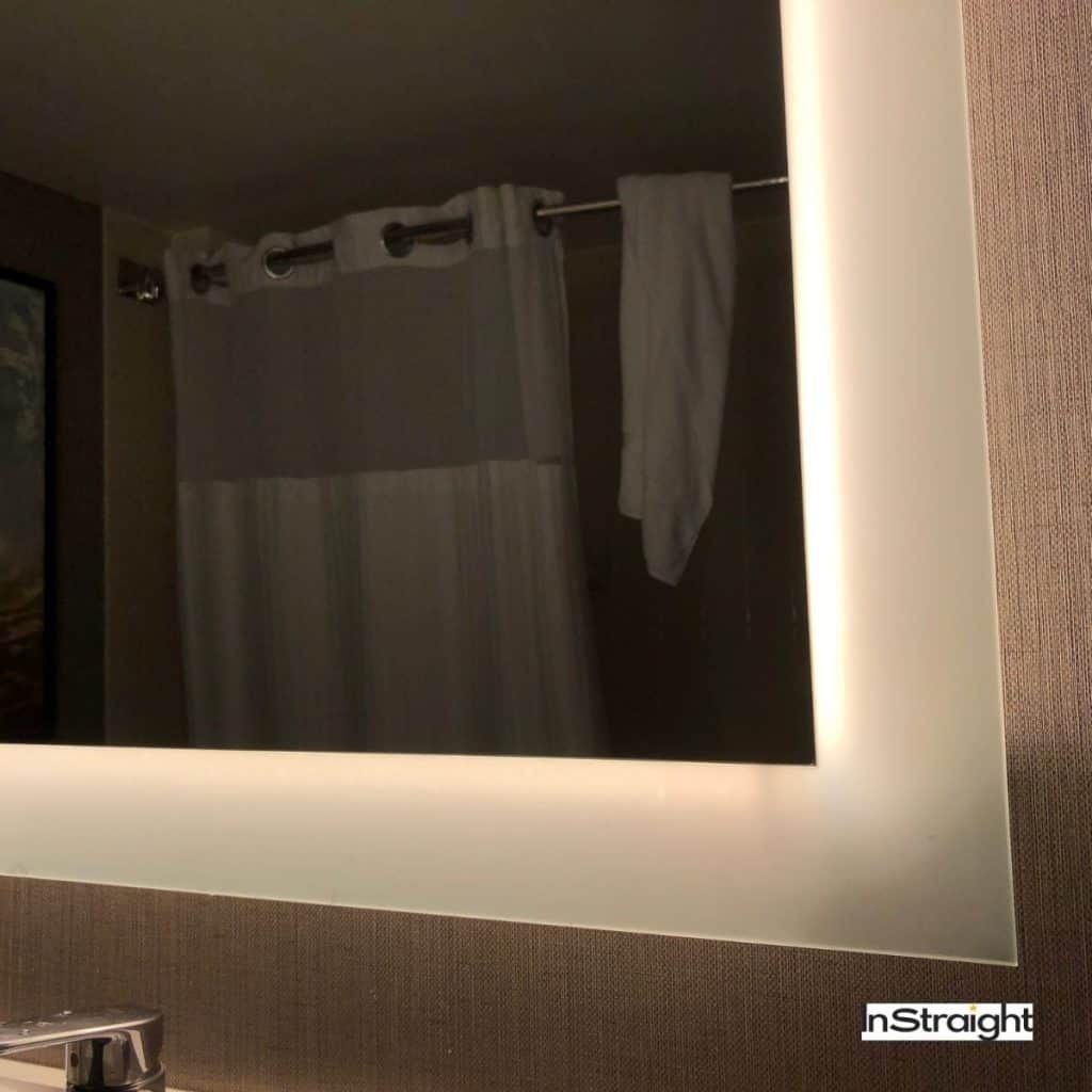 backlit mirrors details